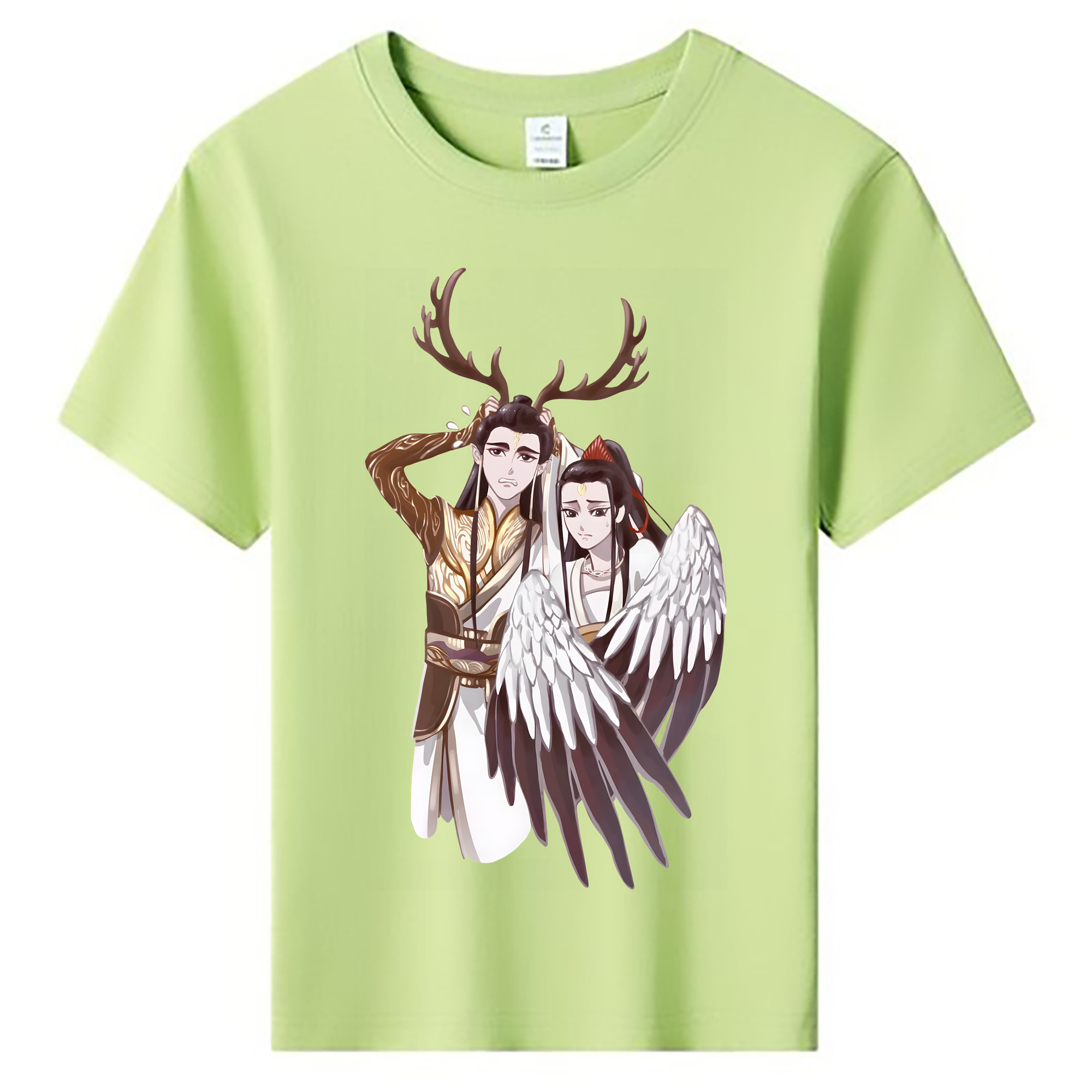 （画像用） Ne Zha 2 ナタ 魔童の大暴れ 綿100％キッズTシャツ（フロントプリント）